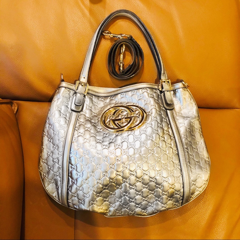 GUCCI Guccissima Large Britt Tote